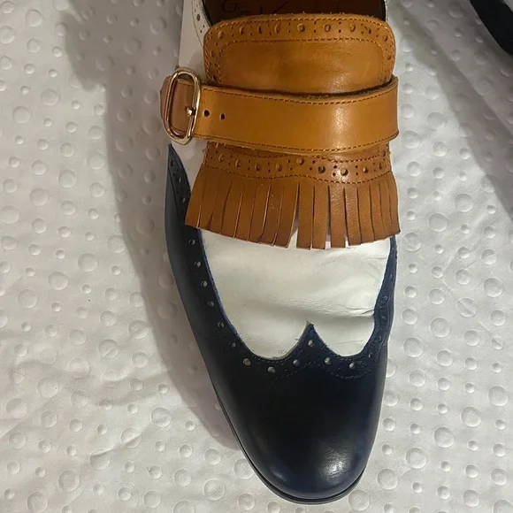 Elegant Tricolor Leather Loafers Beatnik Bessie 3 Tone women main image 4